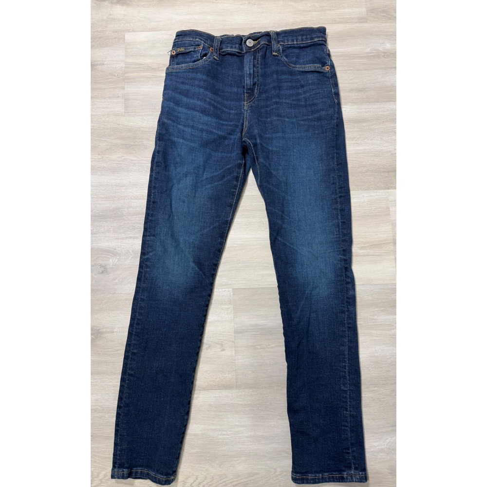 Polo Ralph Lauren Boys Size 16 Sullivan Slim Jeans Dark Wash Denim Pants
